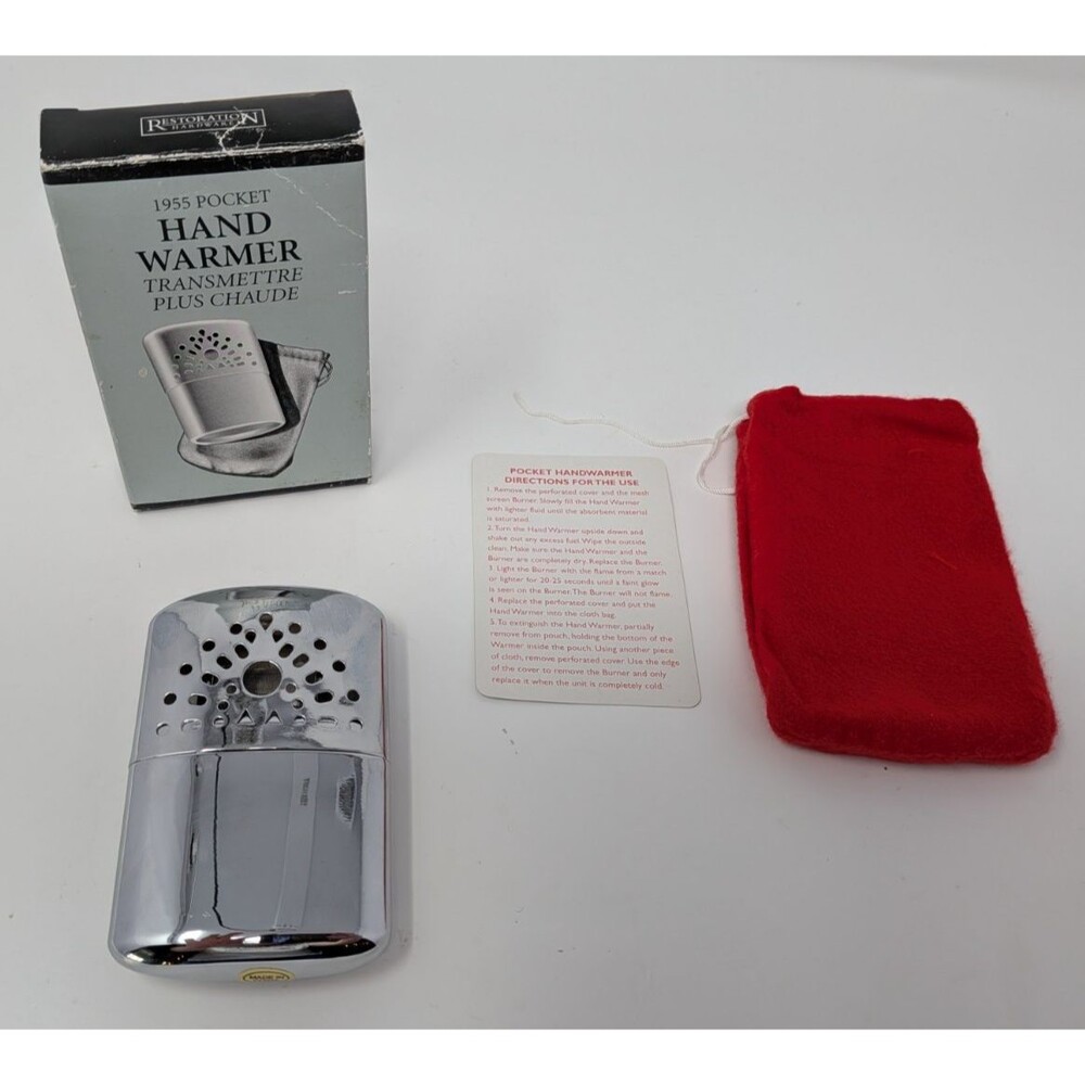 VTG 2003 Restoration Hardware Retro 1955 Pocket Hand Warmer - New in Box
